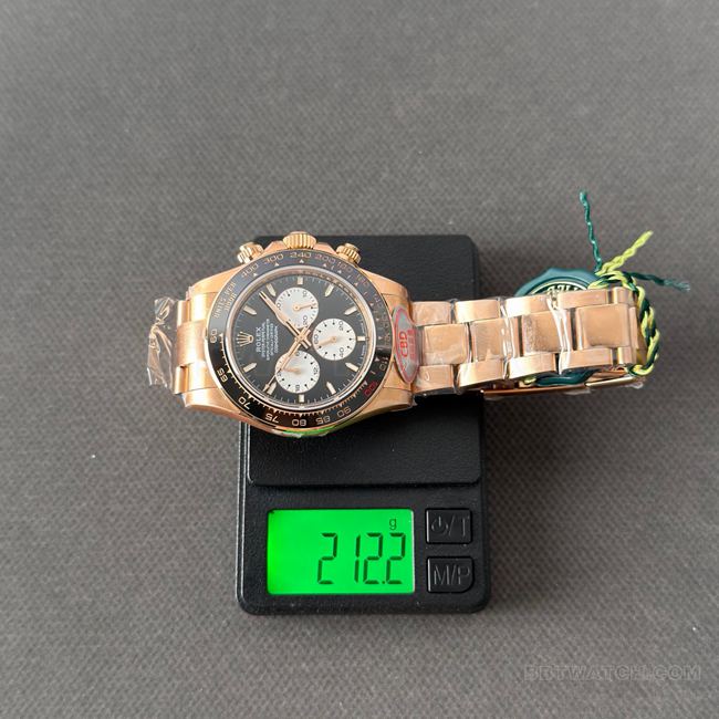 CBD Factory Daytona optimal watch Rolexrose gold Le Mans black dial4132 weight live photos
