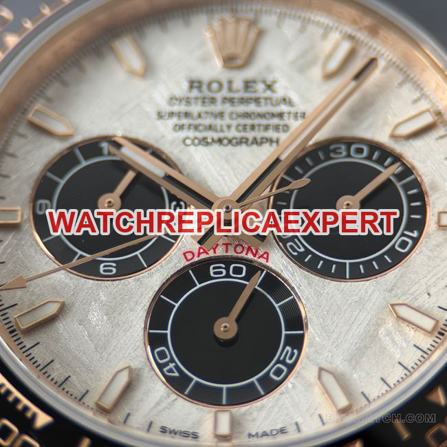 CBD Factory Daytonatop-tier watch Rolexrose gold shell meteorite disc 4131front live photo