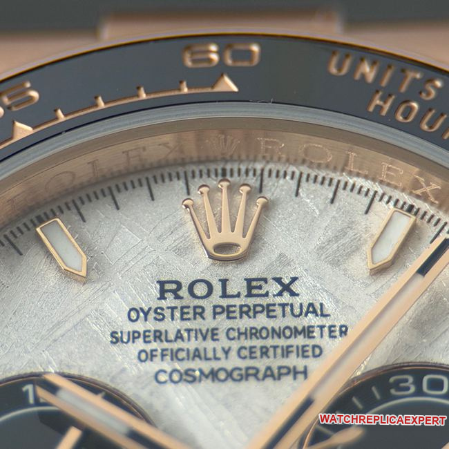CBD Factory Daytonatop-tier watch Rolexrose gold shell meteorite disc 4131front live photo