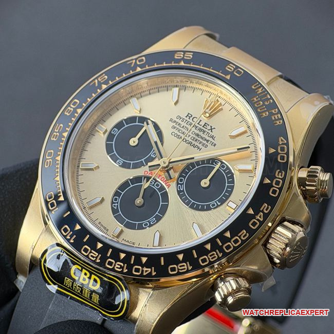 CBD Factory Rolextop-tier watch Daytona gold shell gold plate 4131front live photo