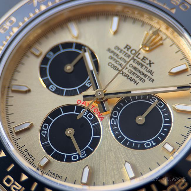 CBD Factory Rolextop-tier watch Daytona gold shell gold plate 4131front live photo