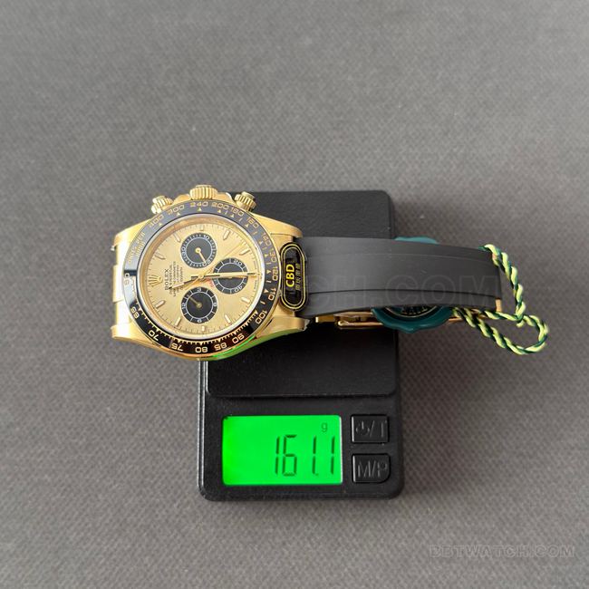 CBD Factory Rolextop-tier watch Daytona gold shell gold plate 4131 weight live photos