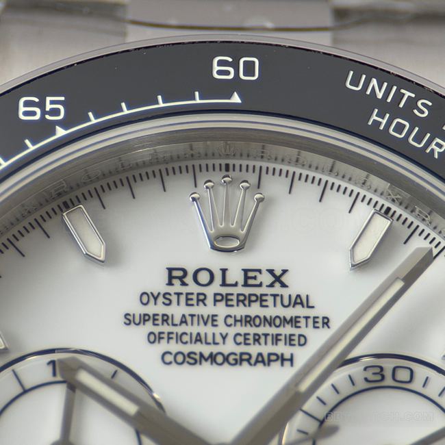 CBD Factory Rolex collectible watch Daytonawhite dialsteel bracelet4131front live photo
