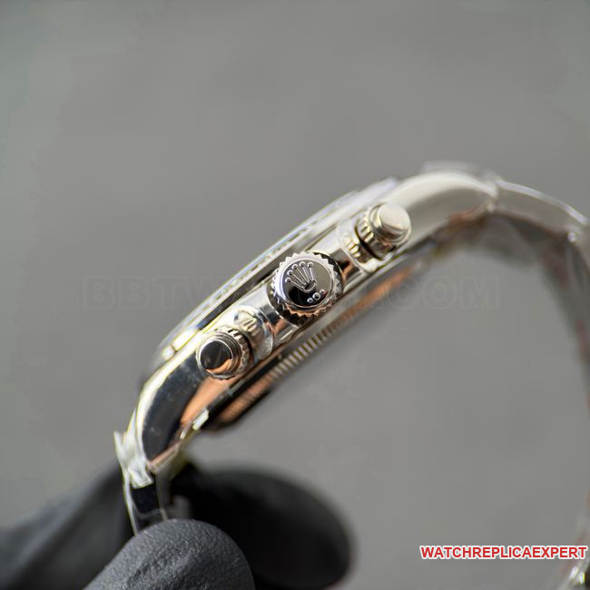 CBD factory top-tier watch RolexDaytonawhite dialsteel bracelet4131side live photo