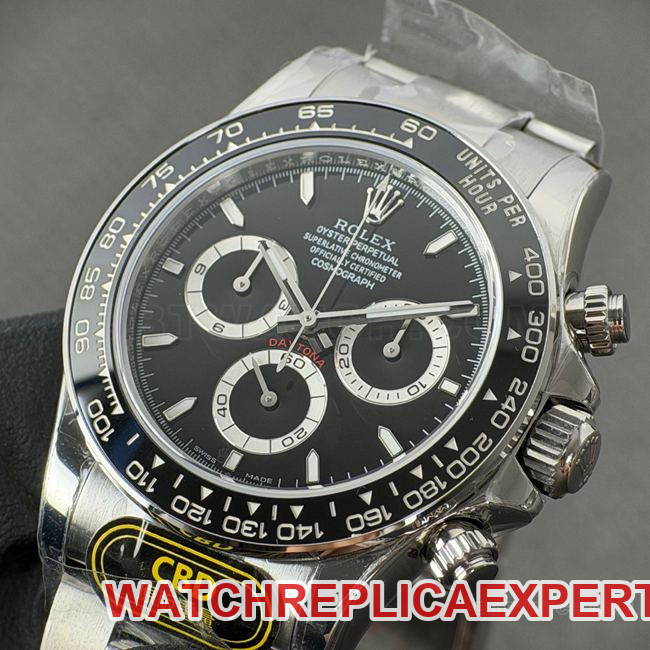 CBD factory collectible watch RolexDaytonablack dialsteel bracelet4131front live photo