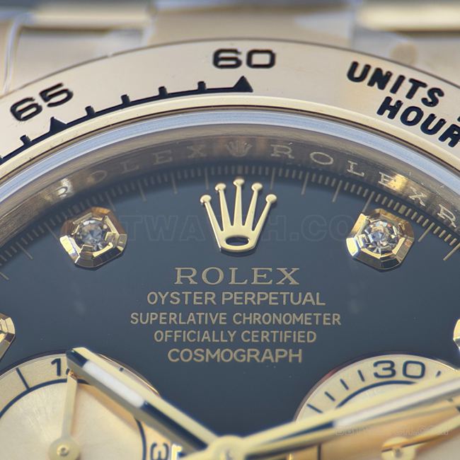 CBD factory collectible watch DaytonaRolexblack dial gold steel bracelet4131front live photo