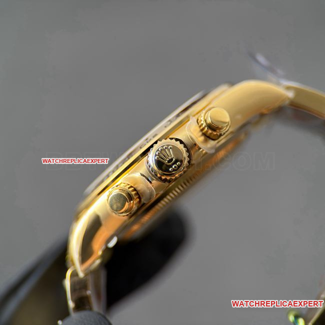 CBD factory 1:1replica watch DaytonaRolex gold plate gold steel bracelet4131side live photo