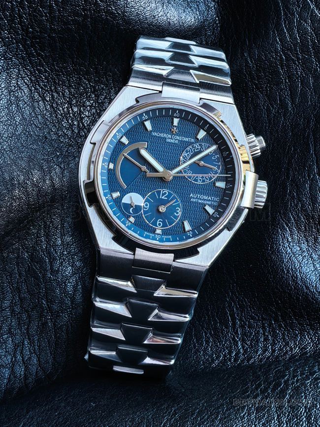 watch KR factory Vacheron Constantin across the world blue dial47450front live photo