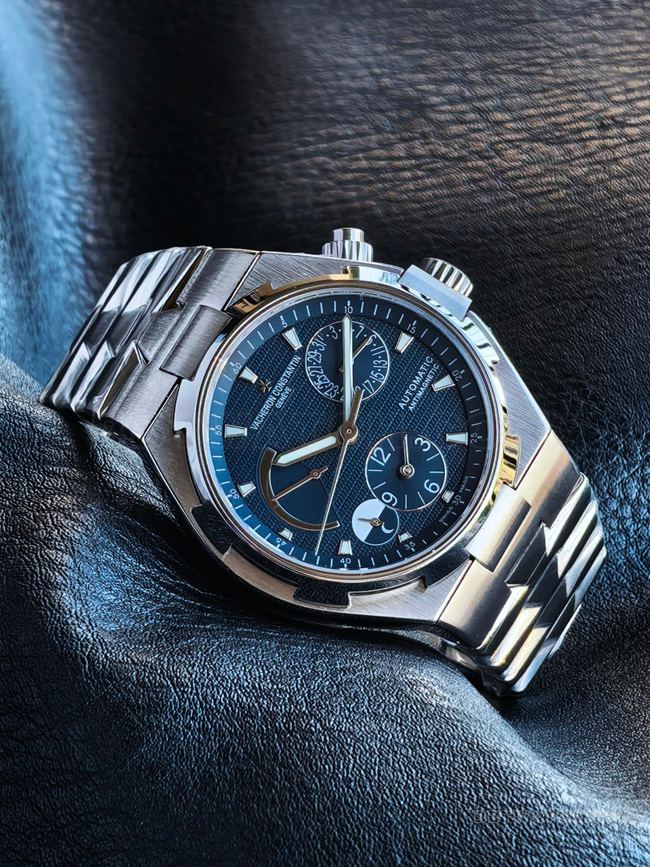 watch KR factory Vacheron Constantin across the world blue dial47450front live photo