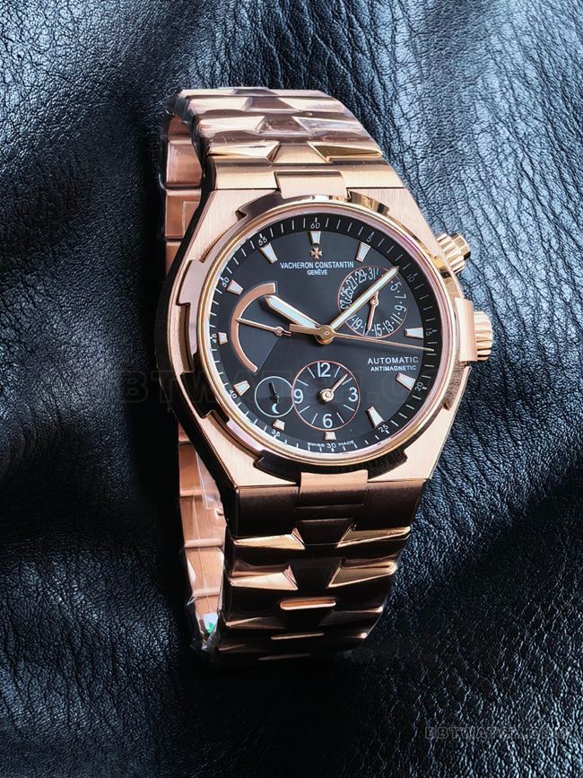 1:1replica watch KR factory across the world Vacheron Constantinrose goldblack dial47450front live photo