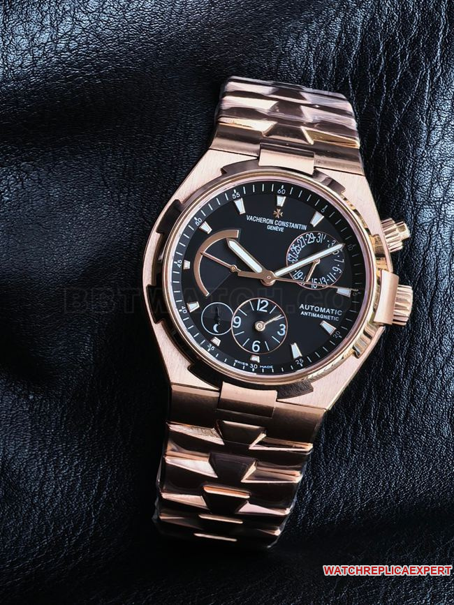 1:1replica watch KR factory across the world Vacheron Constantinrose goldblack dial47450front live photofront live photo