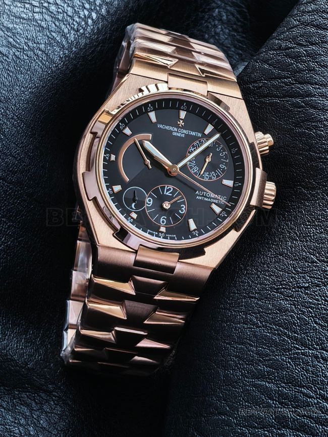 1:1replica watch KR factory across the world Vacheron Constantinrose goldblack dial47450front live photofront live photo