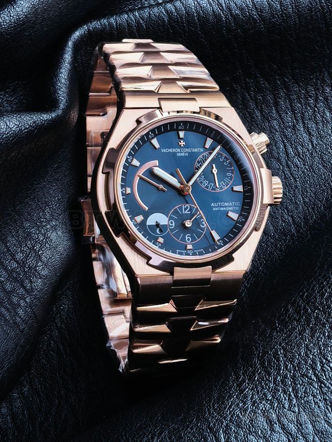 watch KR factory across the world Vacheron Constantinrose goldblue dial47450front live photo