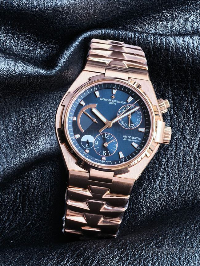 watch KR factory across the world Vacheron Constantinrose goldblue dial47450front live photo
