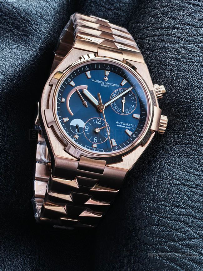watch KR factory across the world Vacheron Constantinrose goldblue dial47450front live photo