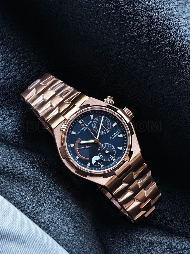 watch KR factory across the world Vacheron Constantinrose goldblue dial47450front live photo