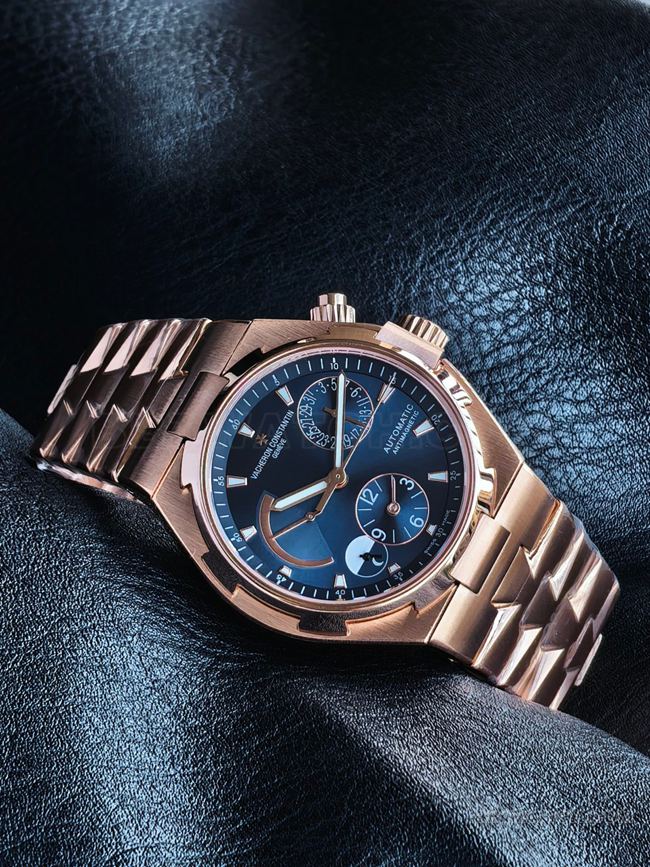 watch KR factory across the world Vacheron Constantinrose goldblue dial47450front live photo