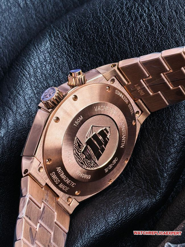 watch KR factory across the world Vacheron Constantinrose goldblue dial47450caseback live photo