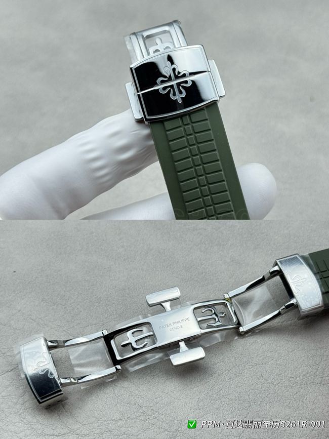 watch Patek PhilippePPM factory Aquanautgreen dial5261clasplive photos