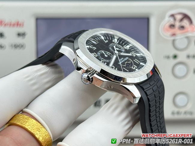 collectible watch Patek PhilippePPM factory Aquanautblack dial5261side live photo