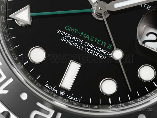 top-tier watch RICH factory GMT-MasterRolex black gray circle 126710front live photo