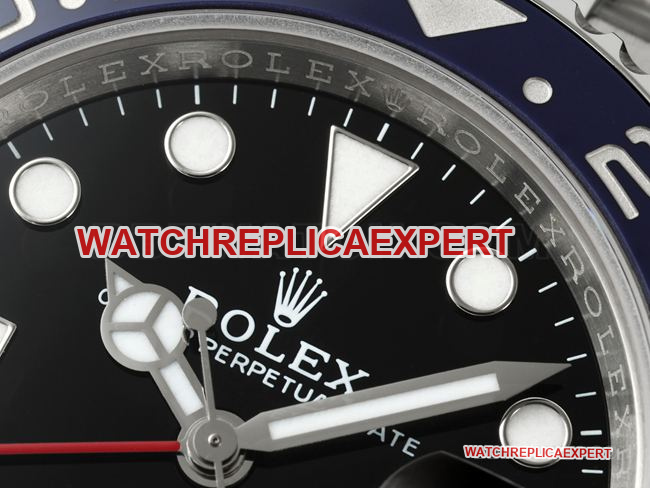 collectible watch RICH factory GMT-MasterRolex blue red circle 126710front live photo