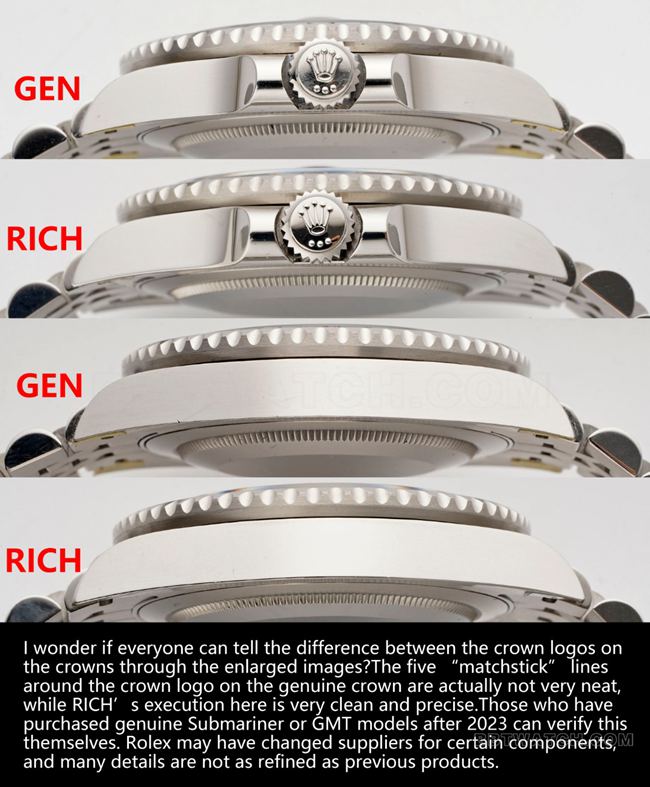 RICH factory Rolex GMT-Master black and gray circle 126710 top-tier watch comparison Genuine difference appearance live photos