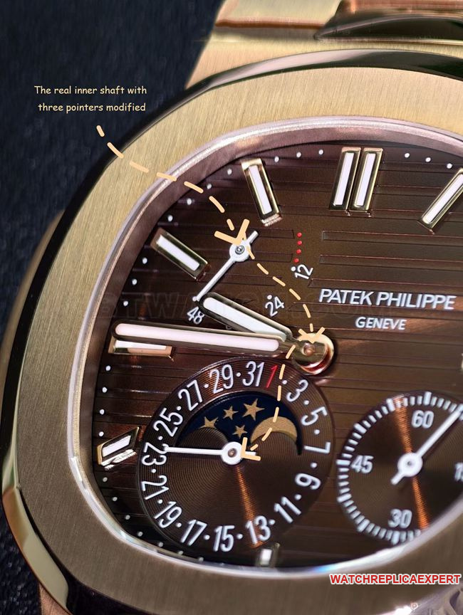 UMI factory Patek Philippe Nautilus5712 top-tier watch comparison Genuine difference front live photo