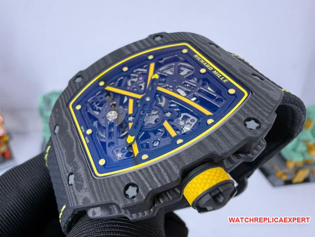 collectible watch RM067-02Richard Mille hollow dial black braceletfront live photo