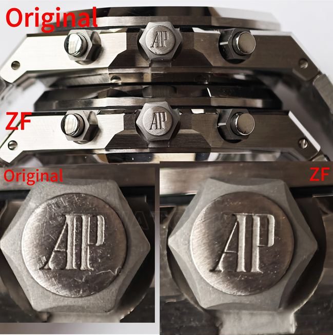 ZF FactoryAudemars PiguetRoyal Oaksilver dialchronographtop-tier watch 26240 comparison Genuine difference side live photo