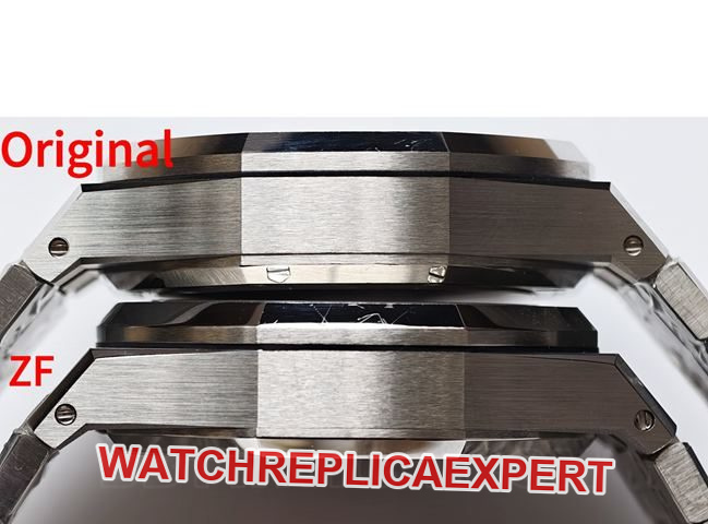 ZF FactoryAudemars PiguetRoyal Oaksilver dialchronographtop-tier watch 26240 comparison Genuine difference side live photo