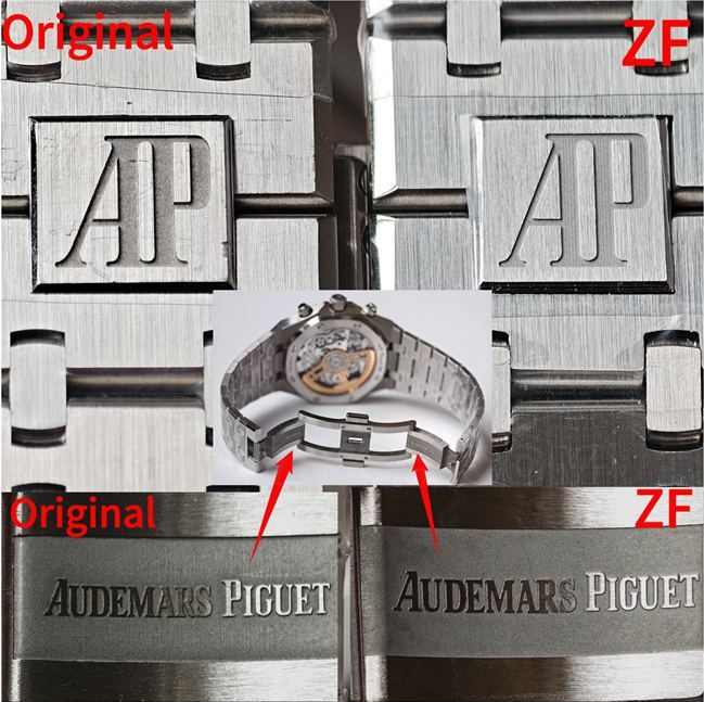 ZF FactoryAudemars PiguetRoyal Oaksilver dialchronographtop-tier watch 26240 comparison Genuine difference braceletlive photos