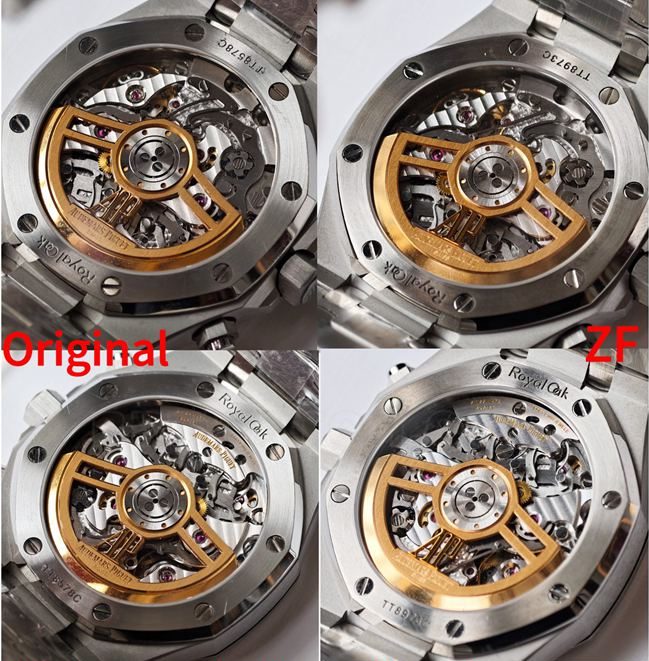 ZF FactoryAudemars PiguetRoyal Oaksilver dialchronographtop-tier watch 26240 comparison Genuine difference movementlive photos