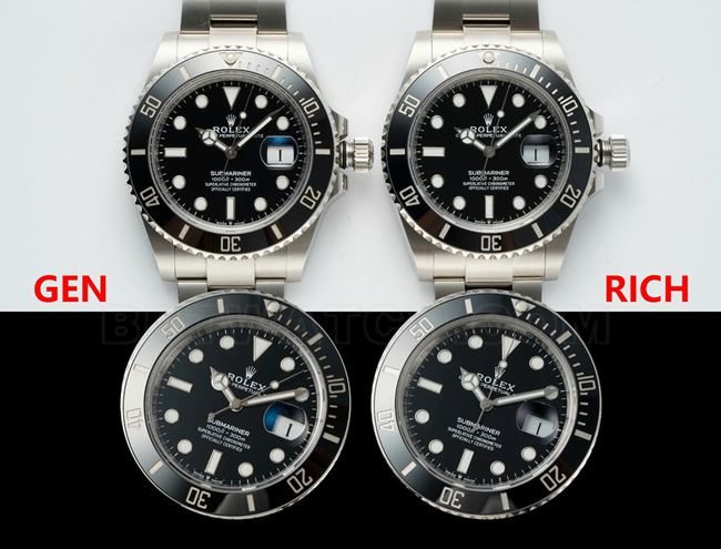 RICH factory RolexBlack Submarinertop-tier comparison contrast genuine difference appearance live photos