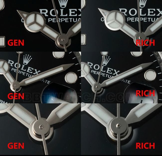 RICH factory RolexBlack Submarinertop-tier comparison contrast genuine difference appearance live photos