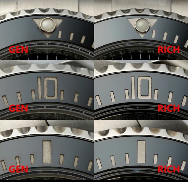 RICH factory RolexBlack Submarinertop-tier comparison contrast genuine difference appearance live photos
