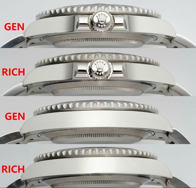RICH factory RolexBlack Submarinertop-tier comparison contrast genuine difference appearance live photos