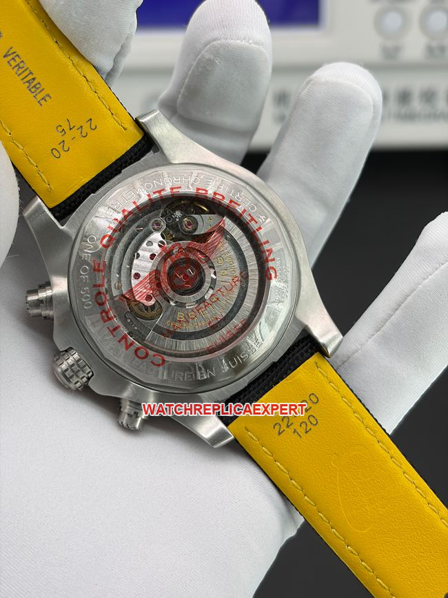 top-tier watch BLS factory Avenger Breitling gray plate chronograph caseback live photo