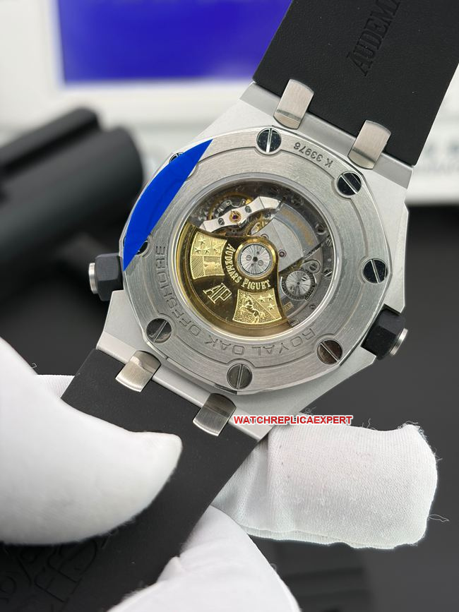 collectible watch APS factory Royal Oak offshore Audemars Piguetblack dial15710caseback live photo