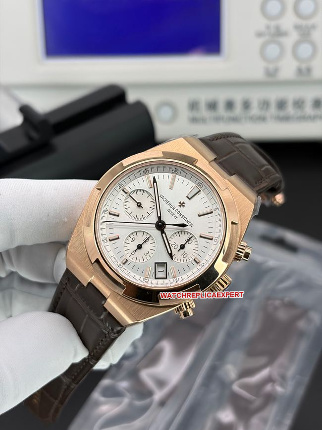 top-tier watch 8F factory Vacheron Constantin silver white dial5500Vfront live photo