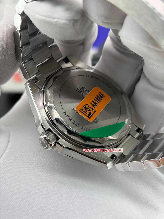 Top watch VS factory Omega Seamaster black dial 600m steel strap back actual photos