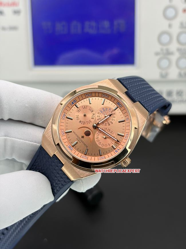 top-tier watch TW factory travels all over the world Vacheron Constantin gold plate perpetual calendar 4300Vfront live photo