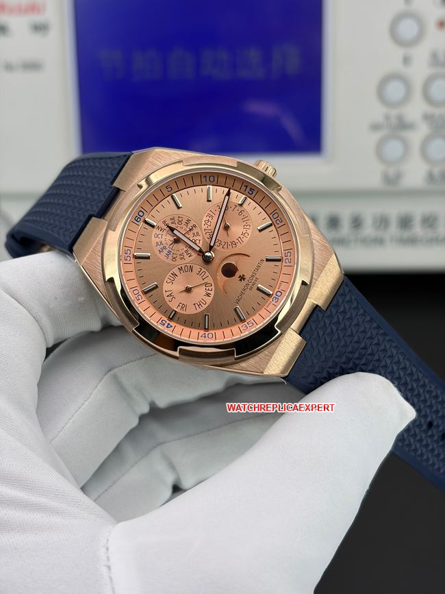 top-tier watch TW factory travels all over the world Vacheron Constantin gold plate perpetual calendar 4300Vfront live photo