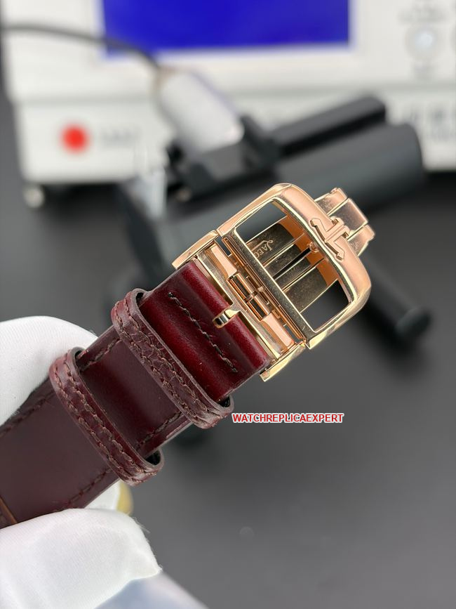 top-tier watch JJF factory Jaeger-LeCoultre flip watch wine red plate 398256Jclasplive photos