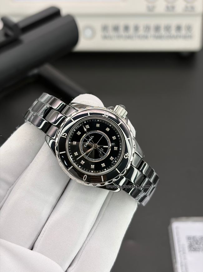 top-tier watch HT factory Chanel33mmblack dialfront live photo