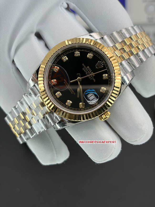 1:1replica watch RolexVS Factory log black dial3235movementfront live photo