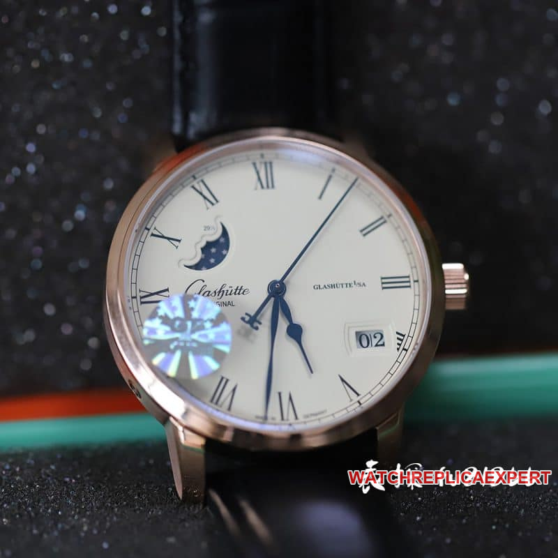 GF Glashütte Moonphase collectible watches Review High-value Business Model Front View