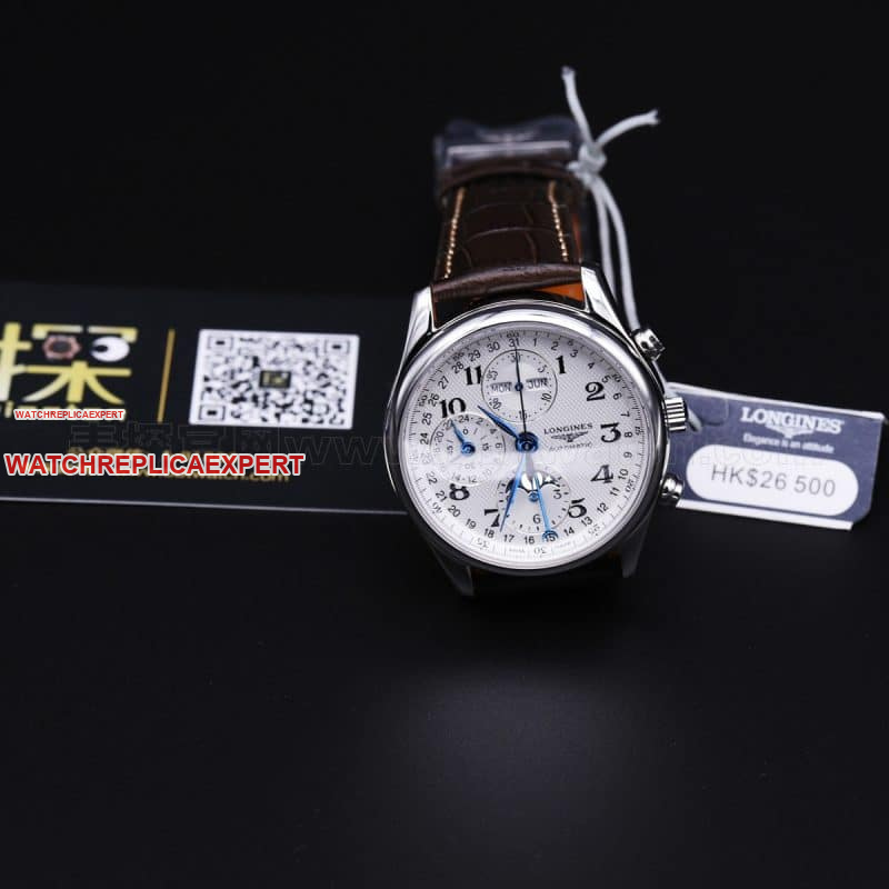 How about the Longines famous moon phase eight-pin multi-function review - front view of elegant and charming watch