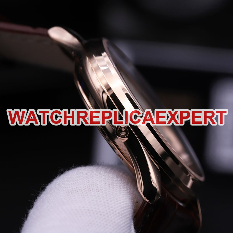 Jaeger-LeCoultre Master Series Moon Phase Ultra-Thin Men's Watch Rose Gold Review Side View