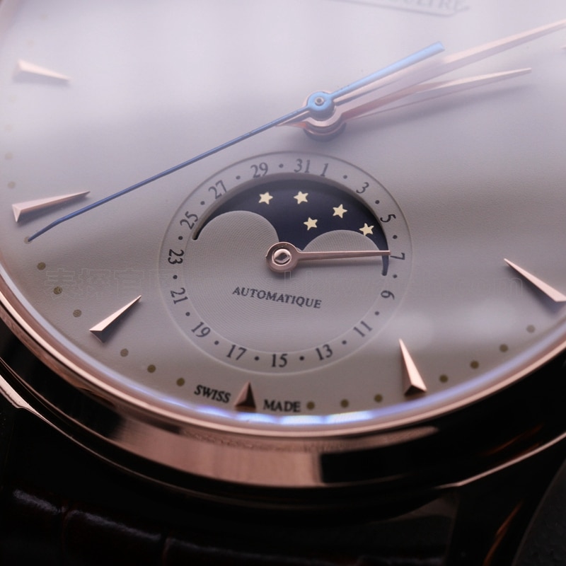 Jaeger-LeCoultre Master Series Moon Phase Ultra-Thin Men's Watch Rose Gold Watch Review | Detailed Photos